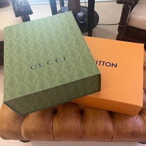 Gucci and Louis Vuitton Box